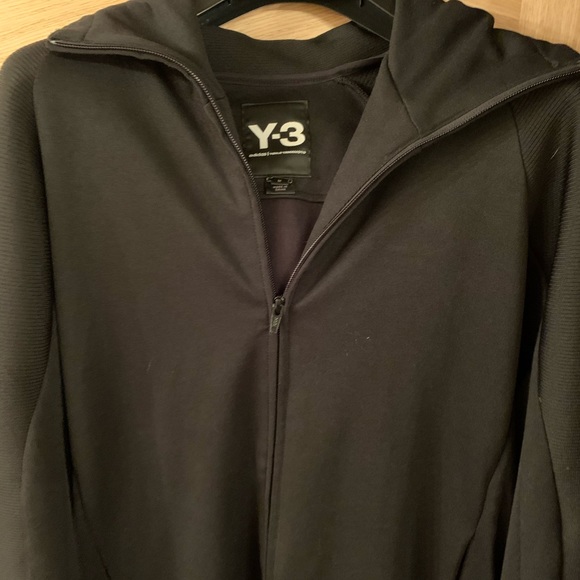 Y-3 hoodie, designer Yohji Yamamoto with adidas,zippers Logo hoodie size M - Picture 3 of 11